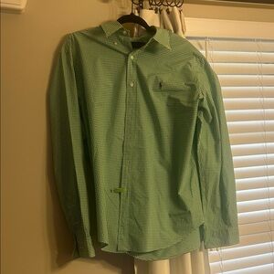 Green Checkered Ralph Lauren button up